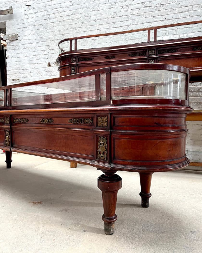 Pair of Palermo side 3 display cabinets