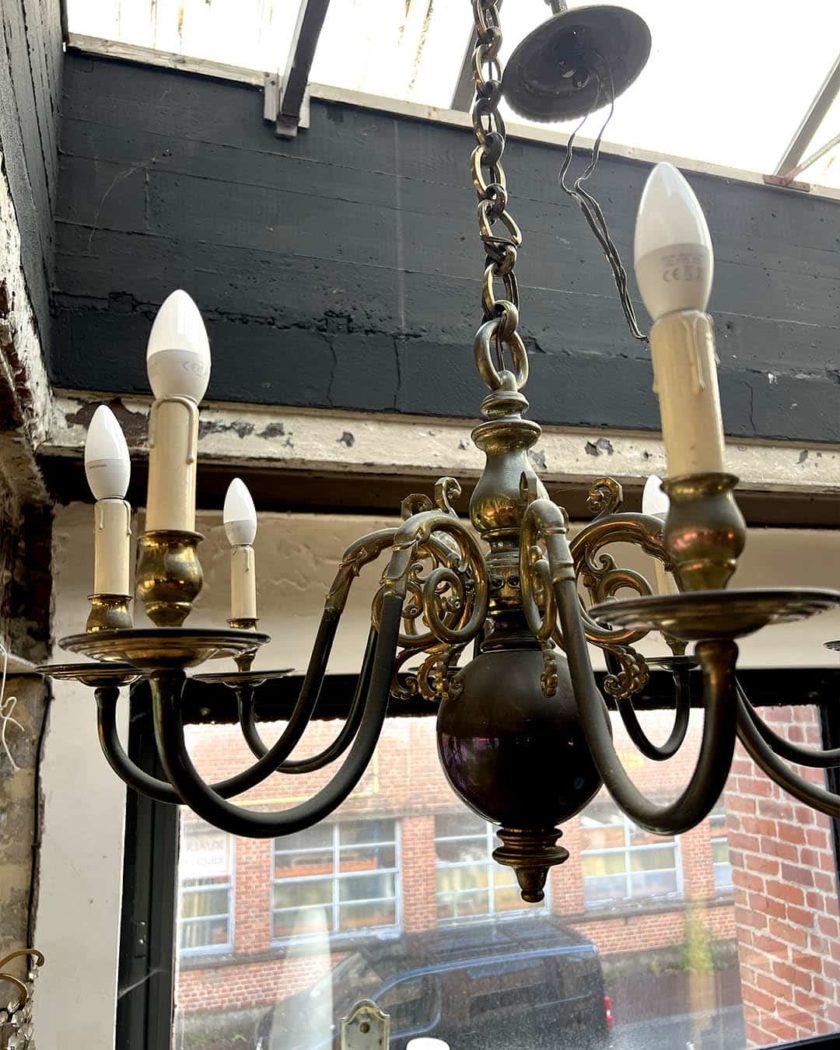 Antique 7-branch chandelier
