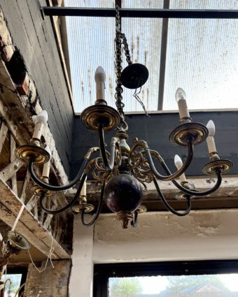 Antique 7-branch chandelier