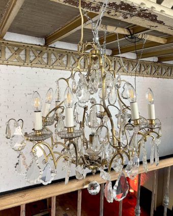 Louis XV style crystal chandelier