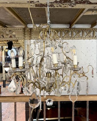 Louis XV style crystal chandelier