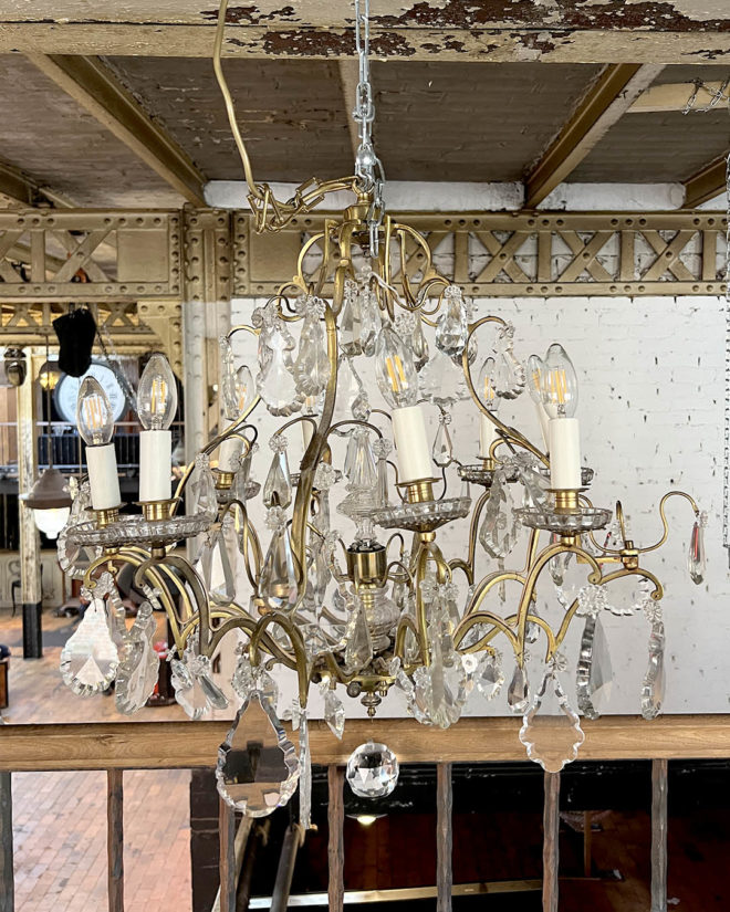 Lustre en cristal de style Louis XV
