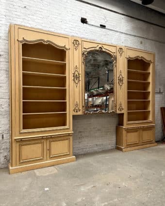 Boiserie bibliothèque d'esprit Louis XV