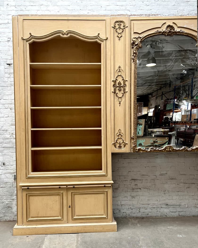 Louis XV-style library woodwork