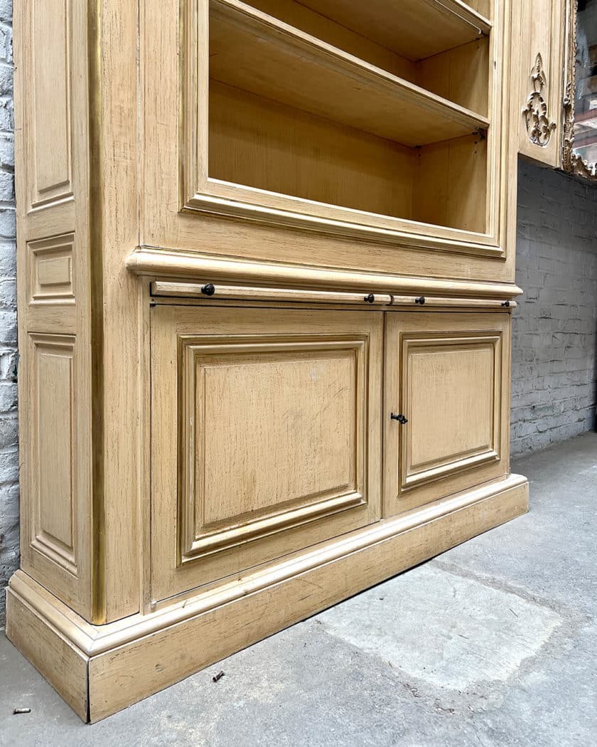 Louis XV-style library woodwork