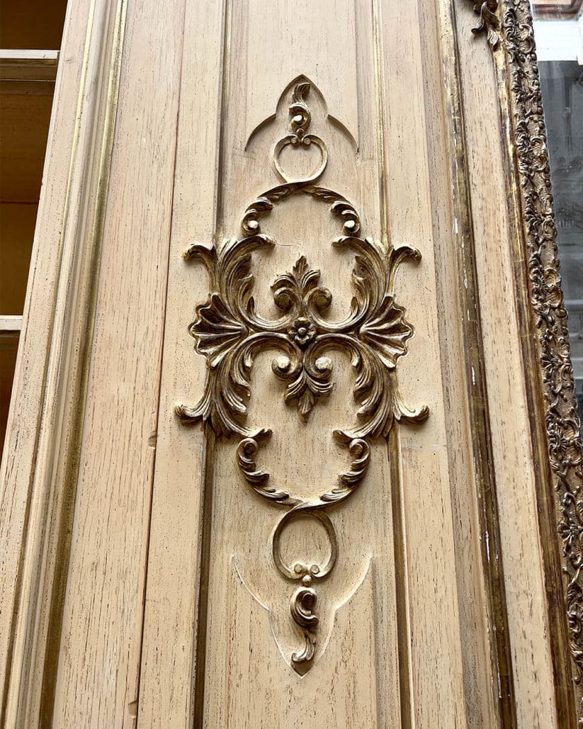 Louis XV-style library woodwork