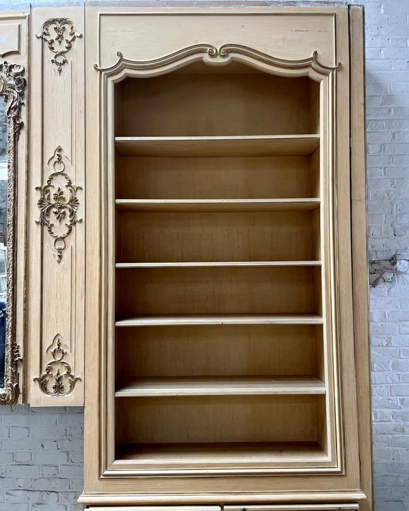 Louis XV-style library woodwork
