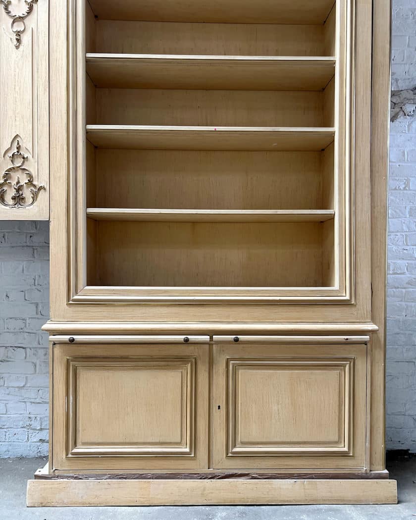 Louis XV-style library woodwork