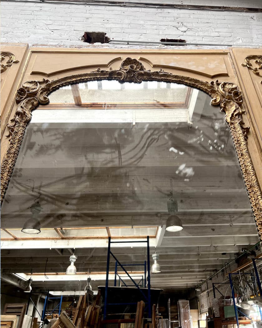 Louis XV-style library woodwork
