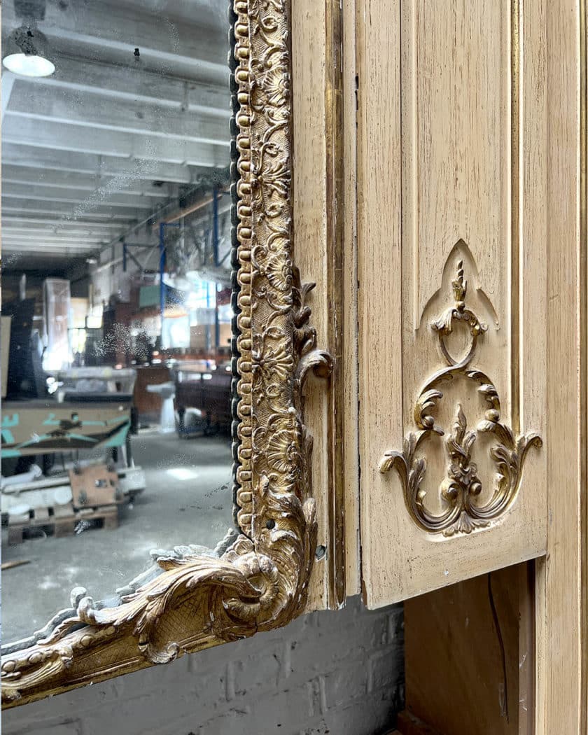 Louis XV-style library woodwork