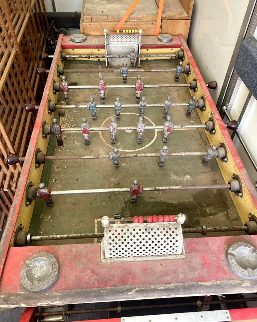 Antique table soccer