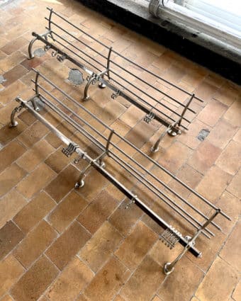 Paire de porte manteau chromé