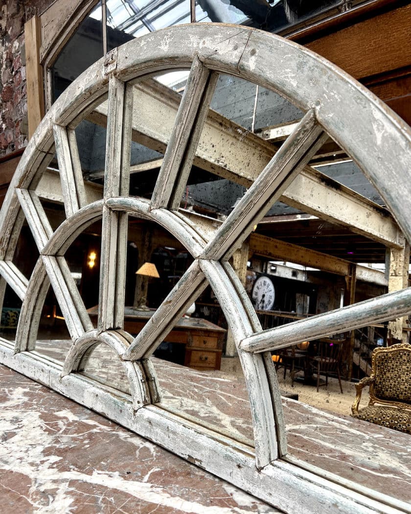Orangery transom with mirrors