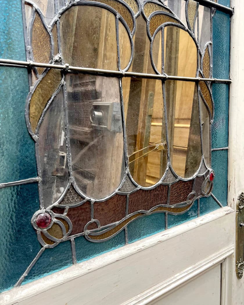 Stained glass door 80.5x233cm