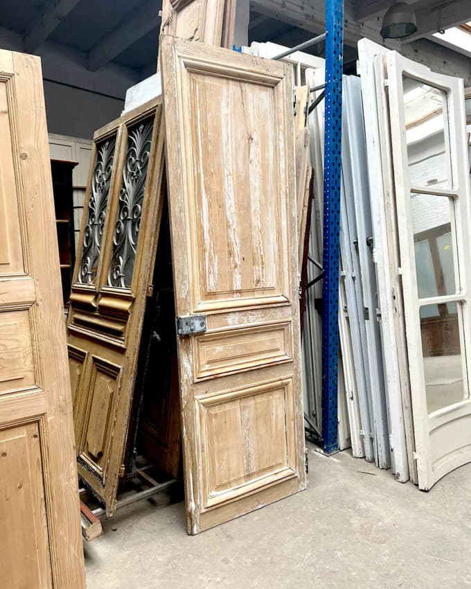 Porte style haussmannien décapée 80x246cm