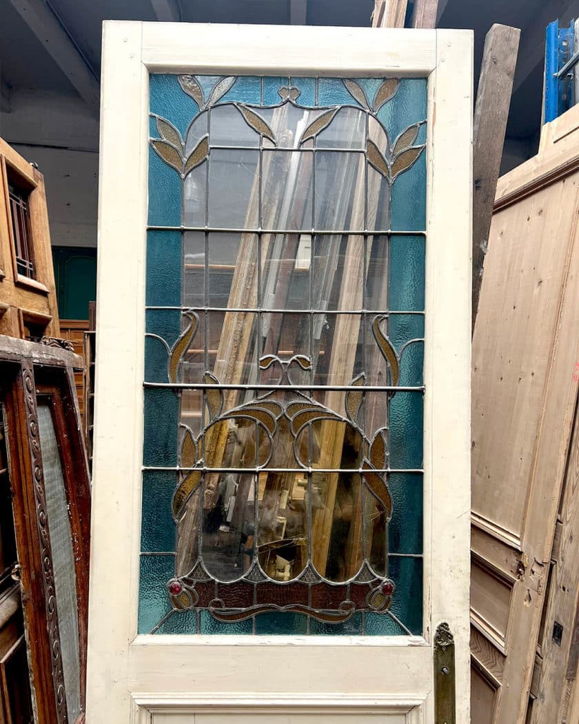 Stained glass door 80.5x233cm