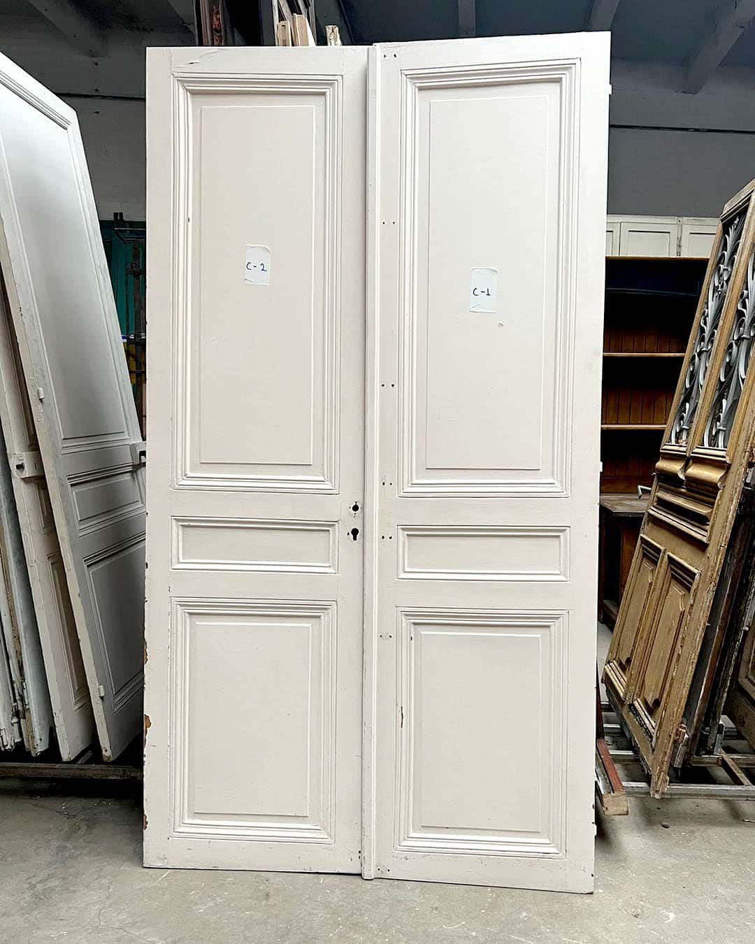 Haussmann-style double door 131x239cm