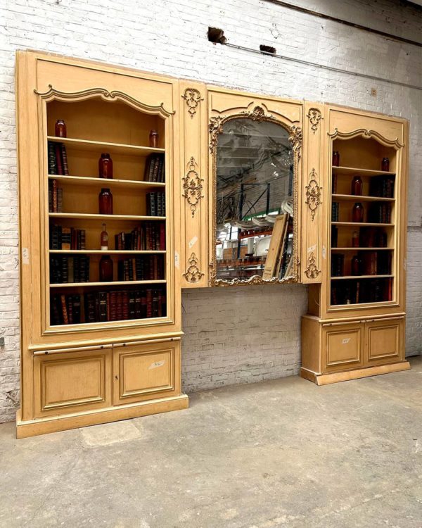 Boiserie bibliothèque d'esprit Louis XV