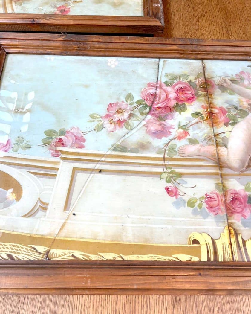 Lot de panneaux de peinture sur verre zoom