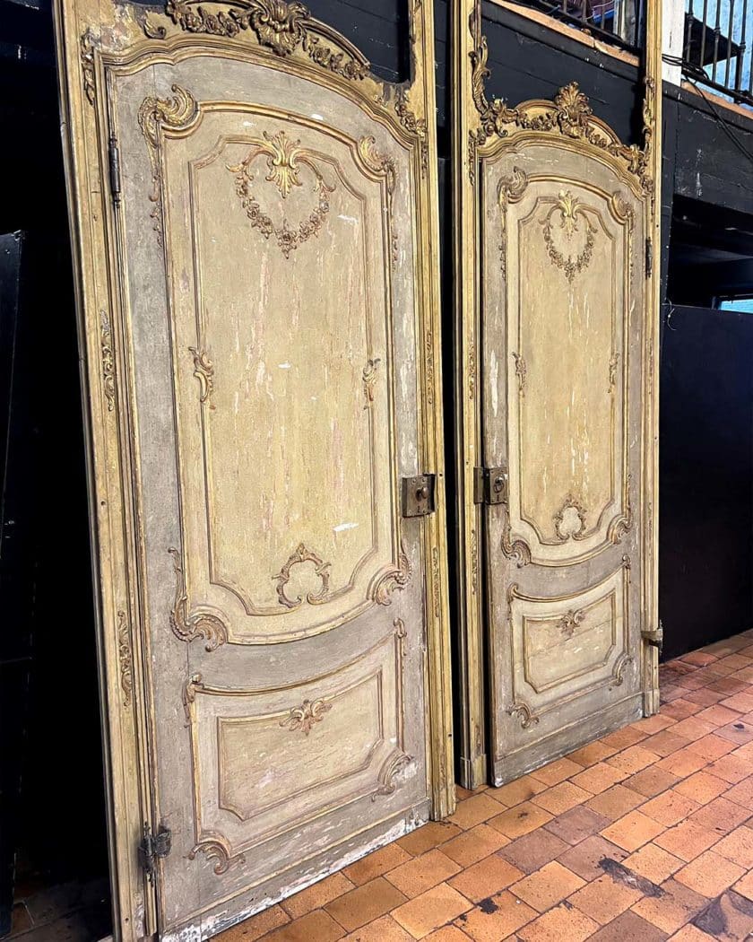 Paire de porte de boiserie side