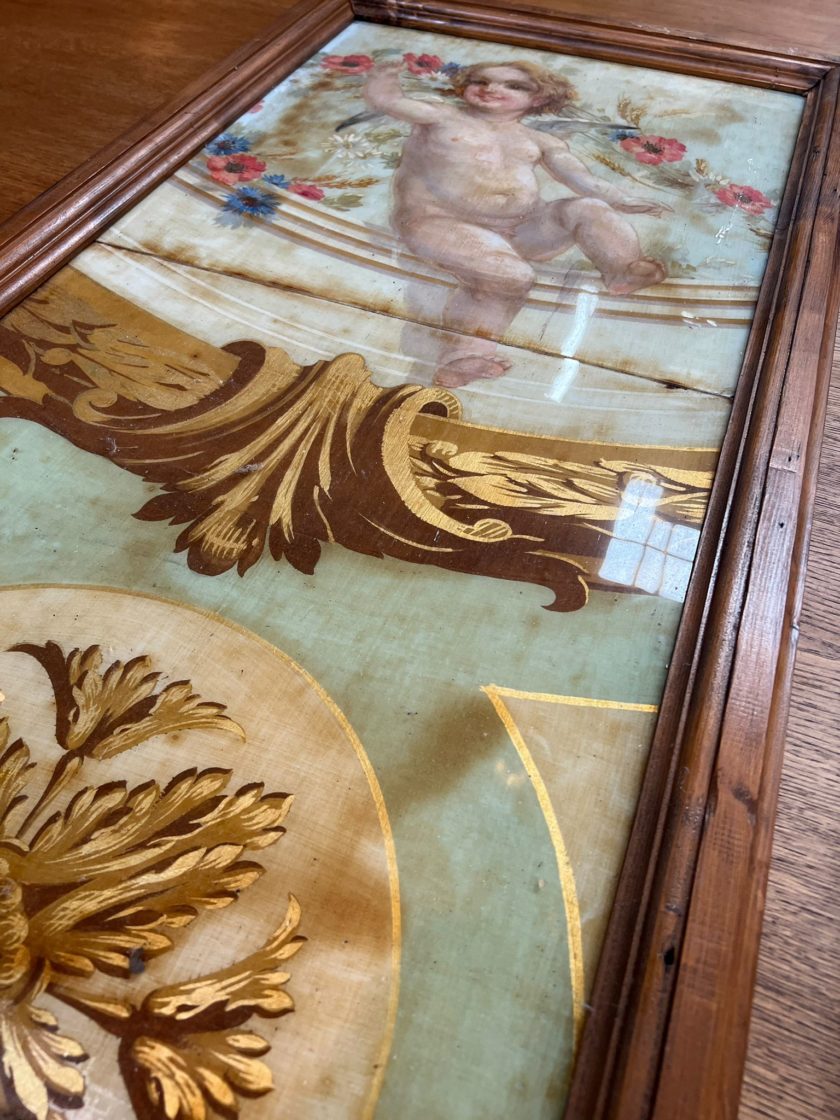 Lot de panneaux de peinture sur verre top