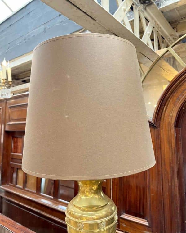 Lampe balustre en bronze doré top