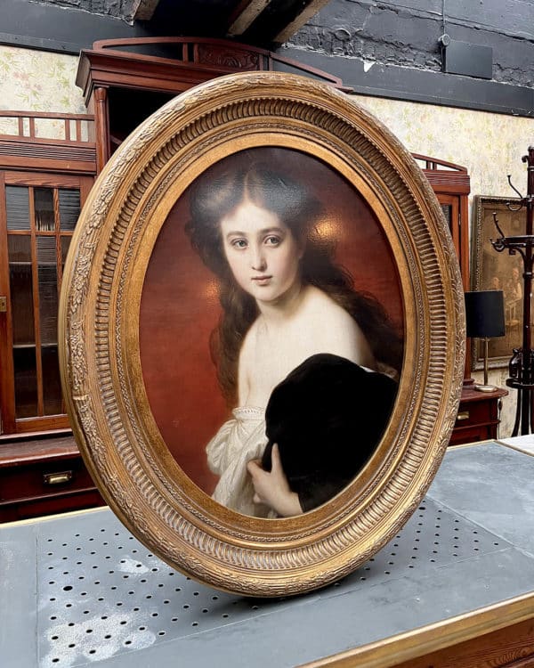 Tableau jeune femme 85x100cm