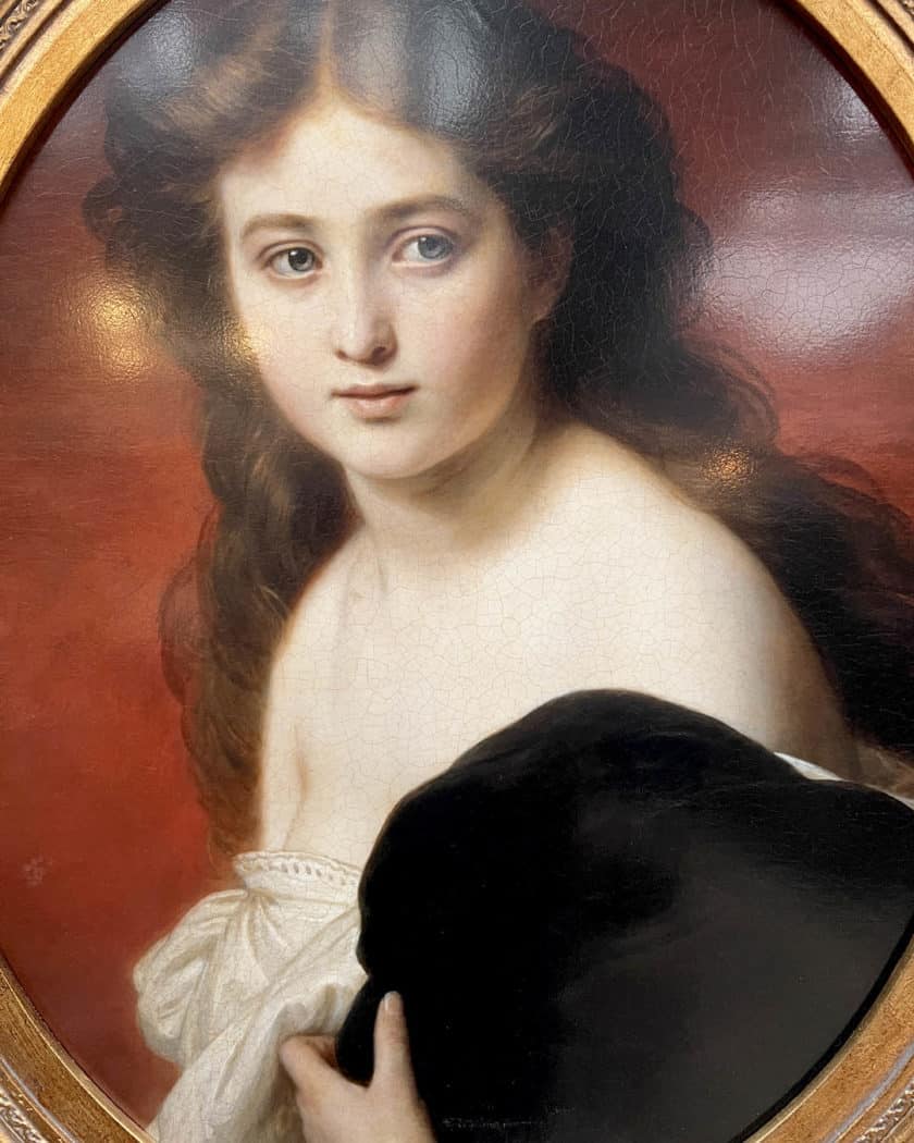 Tableau jeune femme 85x100cm