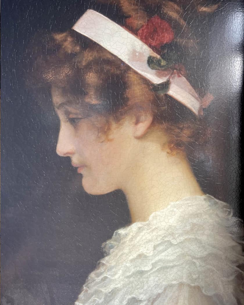 Tableau jeune femme 85x100cm