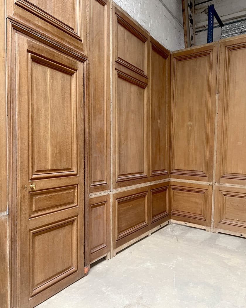 Boiserie Parisienne en chêne 18m linéaire