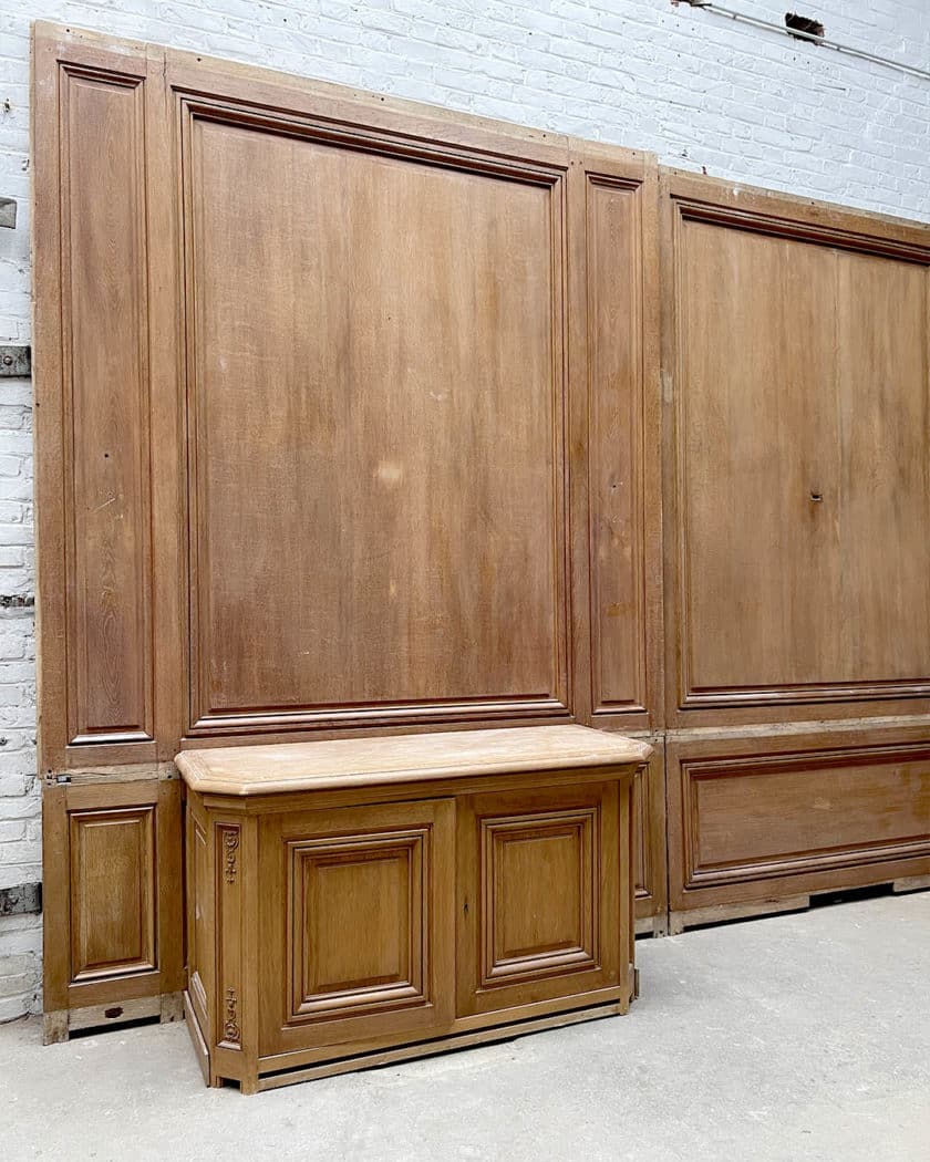 Boiserie Parisienne en chêne 18m linéaire
