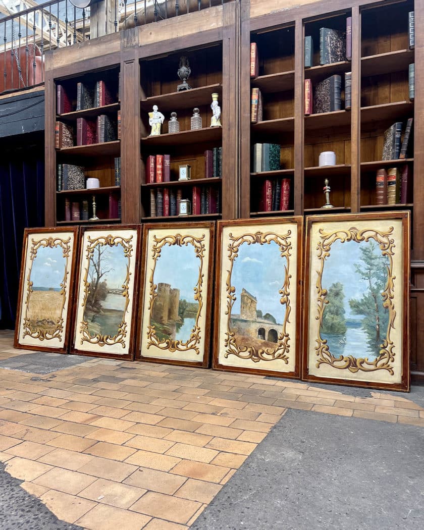 Lot de 8 tableaux décoratifs forains