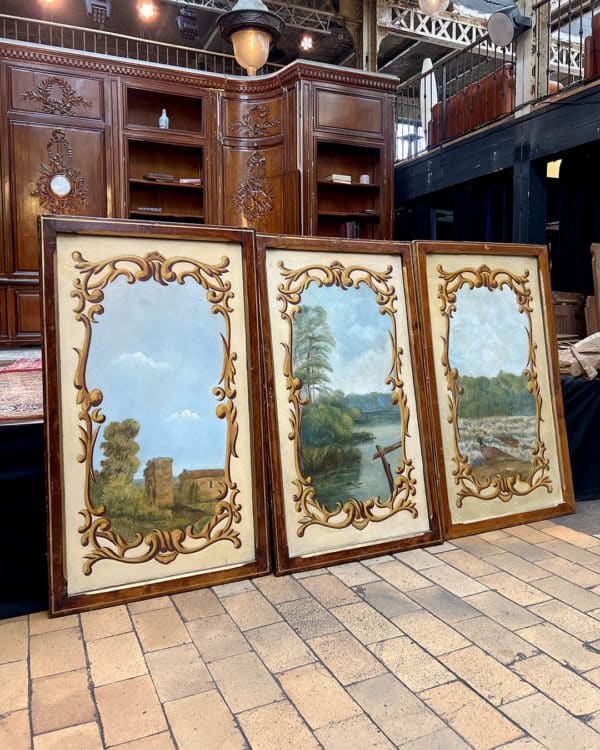 Lot de 8 tableaux décoratifs forains