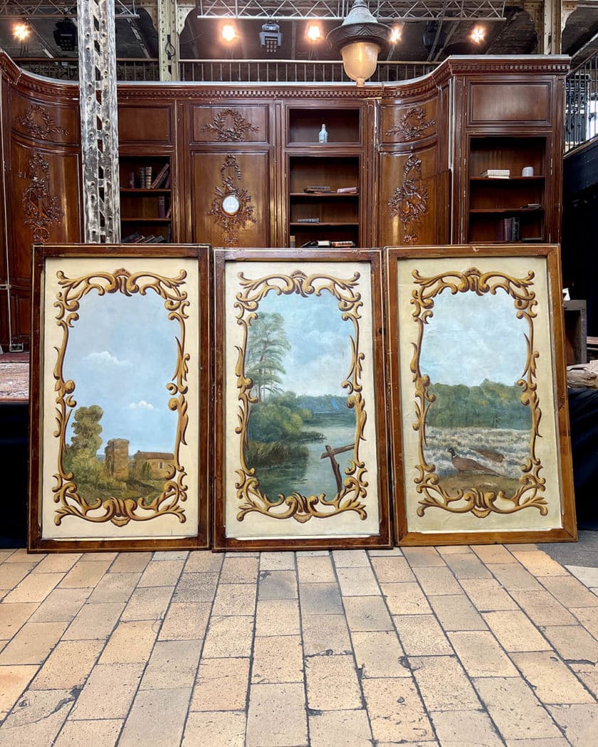 Lot de 8 tableaux décoratifs forains