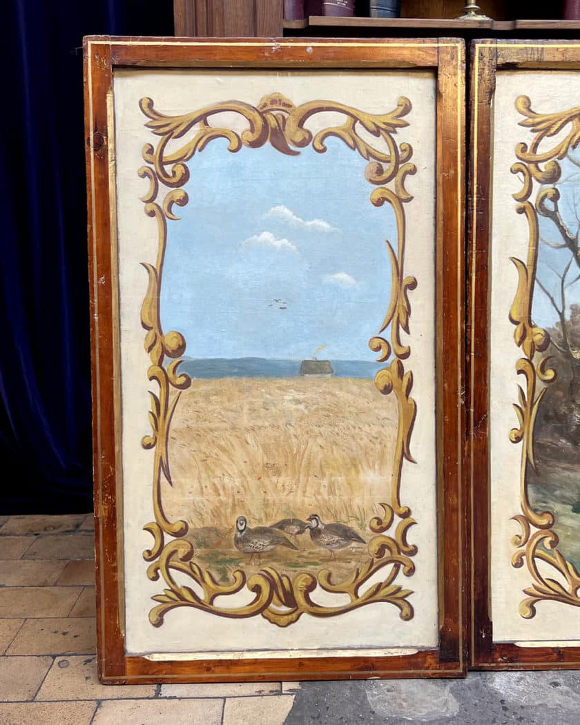 Lot de 8 tableaux décoratifs forains