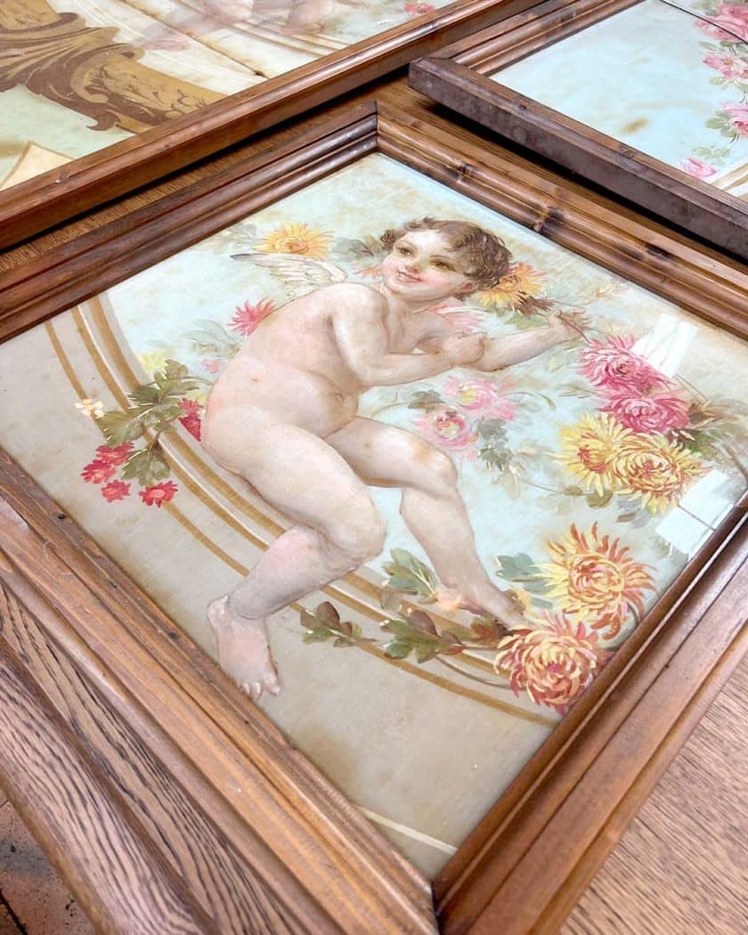 Lot de panneaux de peinture sur verre zoom 2