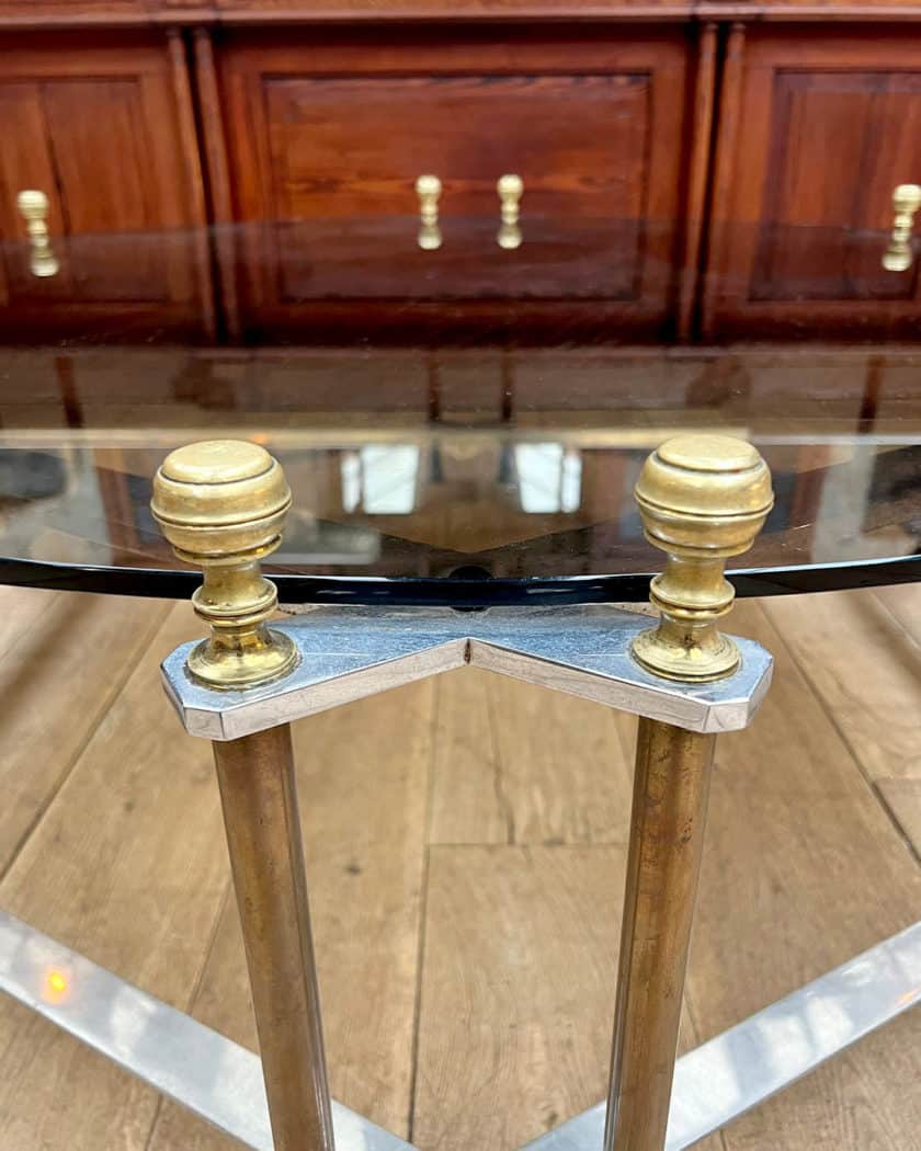 Table basse circulaire zoom