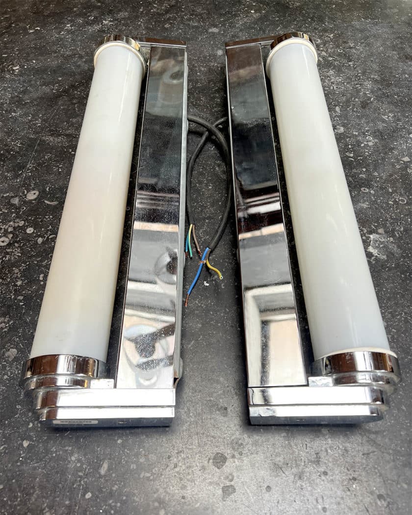 IMG_8313 | Matériaux Authentiques Paire d'appliques vintage moderniste,1970