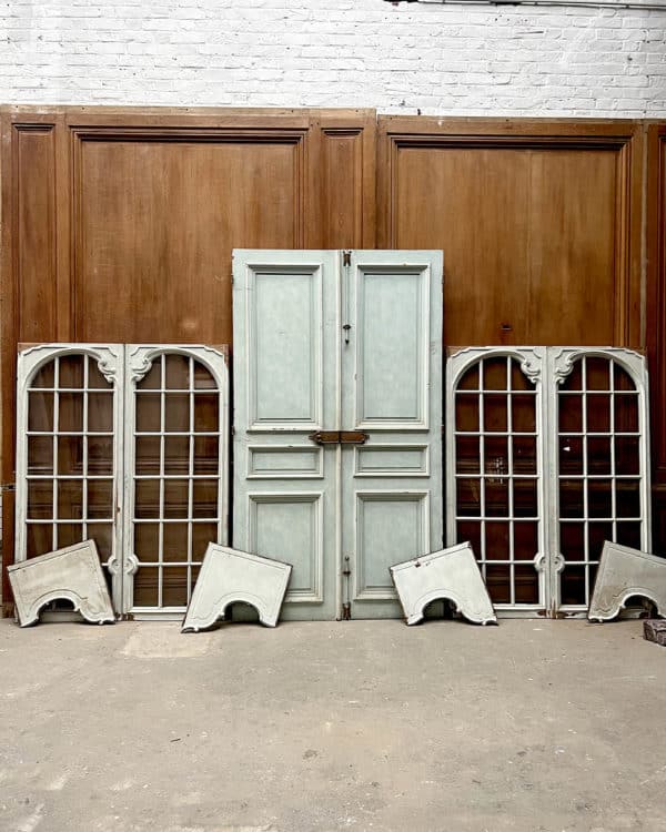 Paire de porte vitrée et double porte