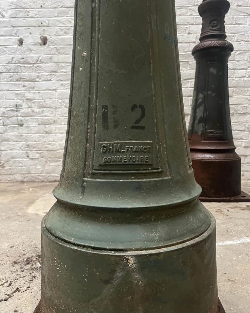 IMG_8640 | Matériaux Authentiques Lot de 4 lampadaires ancien en fonte