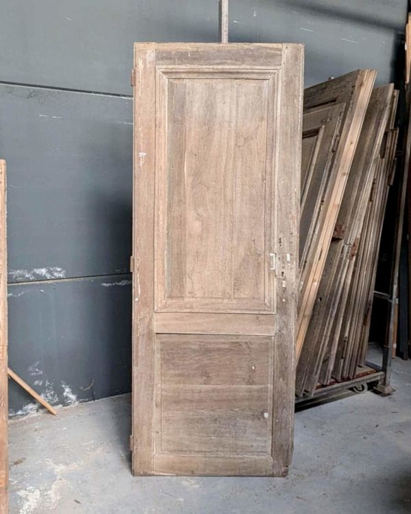 Antique stripped oak door 83x218cm