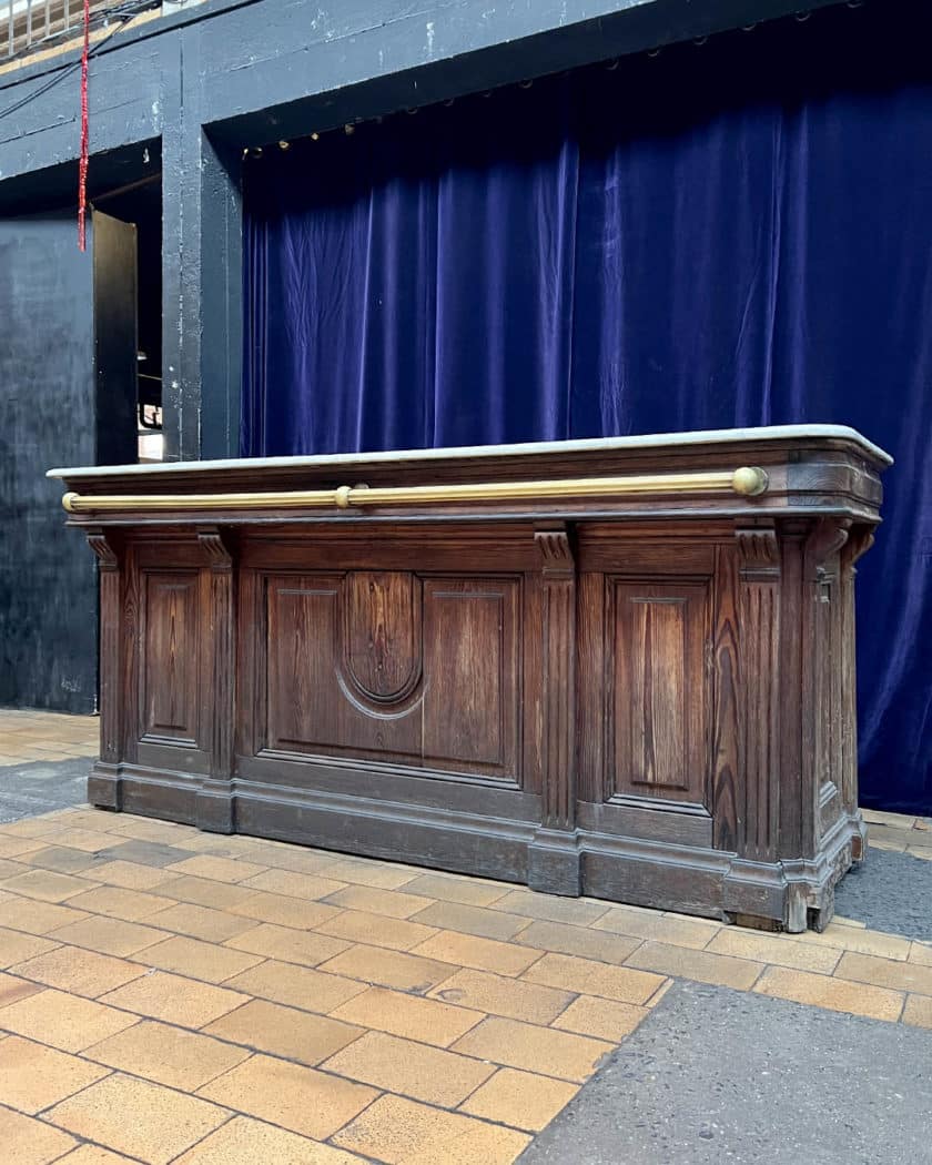 Comptoir de bar plateau marbre | Matériaux Authentiques Comptoir de bar plateau marbre