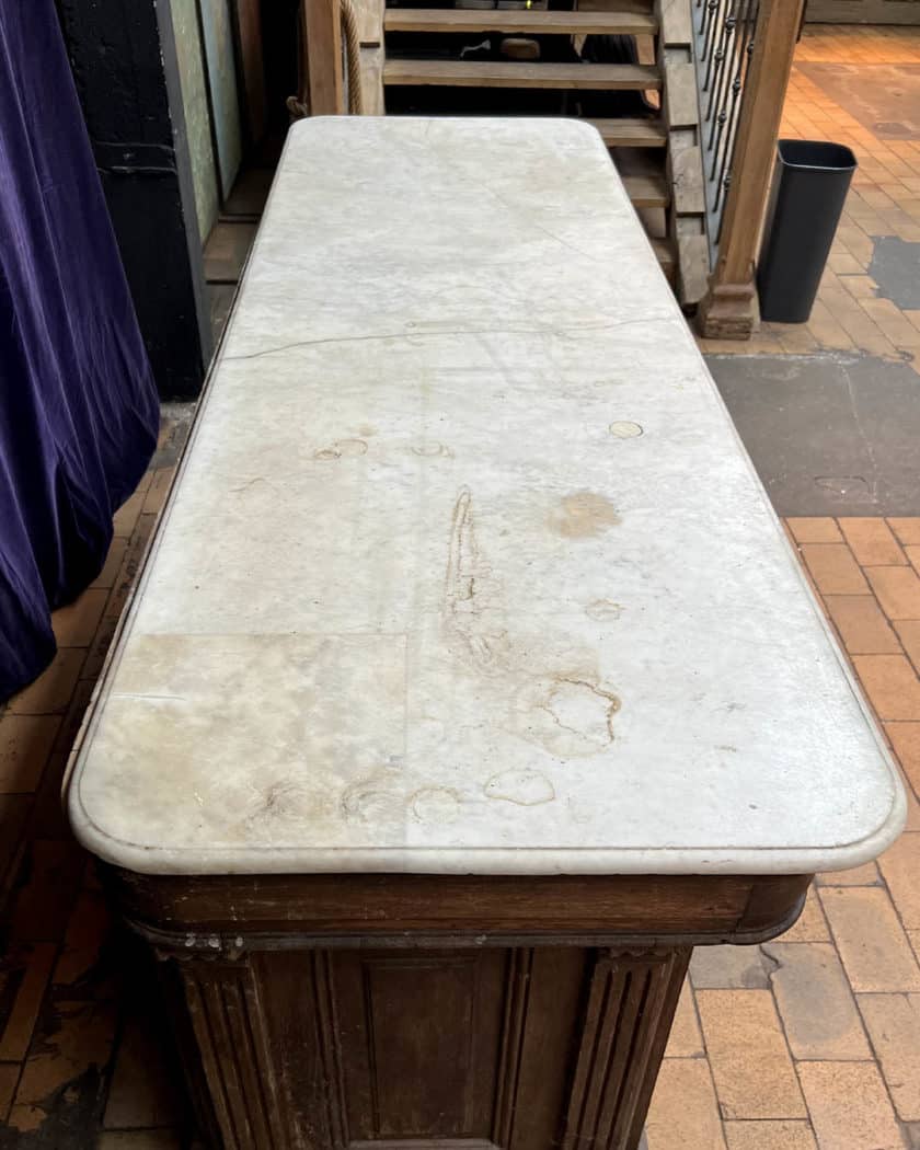 Comptoir de bar plateau marbre25 | Matériaux Authentiques Comptoir de bar plateau marbre