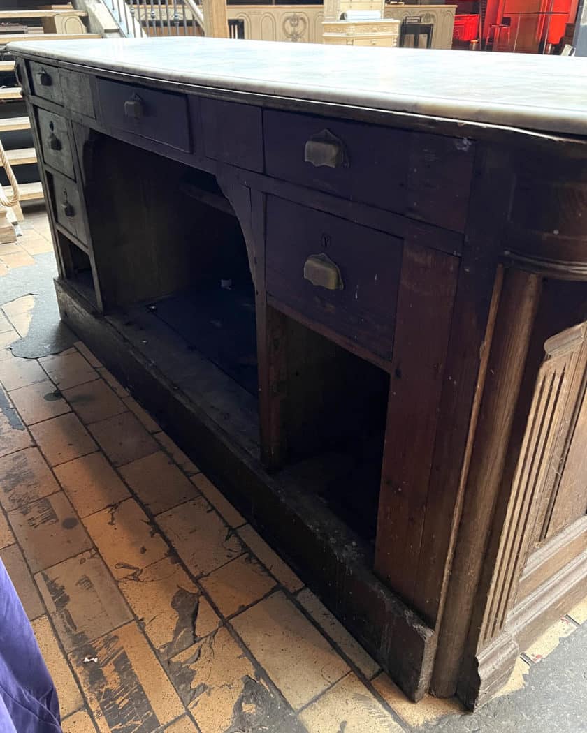 Comptoir de bar plateau marbre4 | Matériaux Authentiques Comptoir de bar plateau marbre