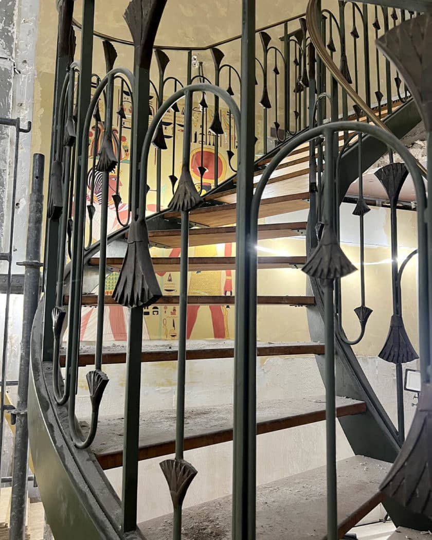 Escalier hélicoïdal en métal et bois12 | Matériaux Authentiques Escalier hélicoïdal en métal et bois