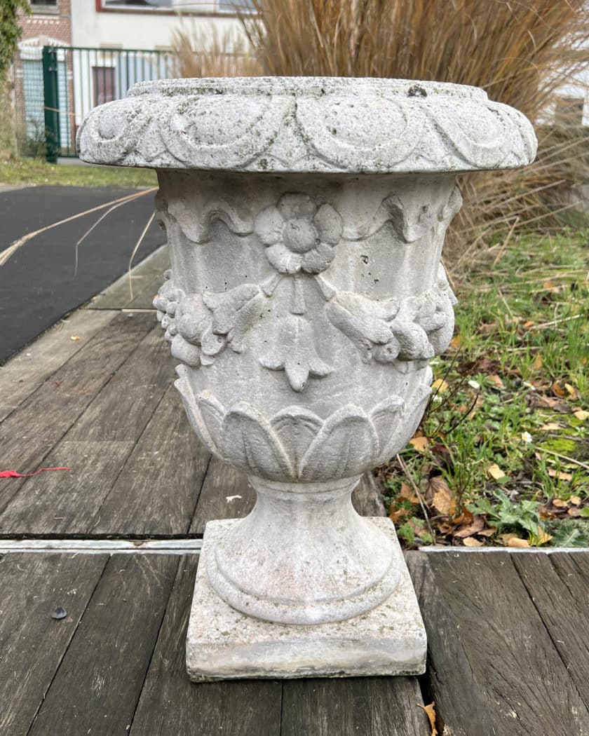 IMG_9044 | Matériaux Authentiques 3 Vases de Jardin en pierre reconstitué
