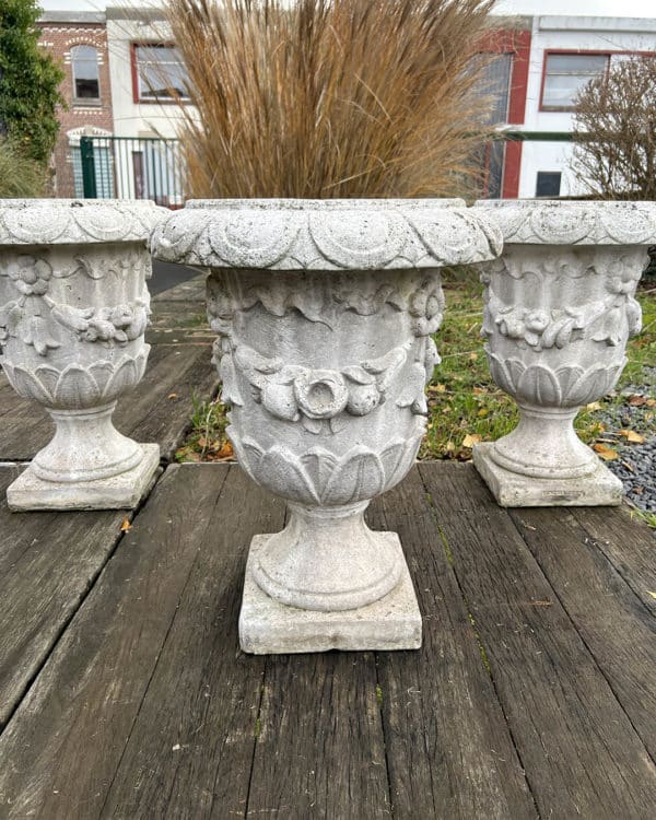IMG_9045 | Matériaux Authentiques 3 Vases de Jardin en pierre reconstitué