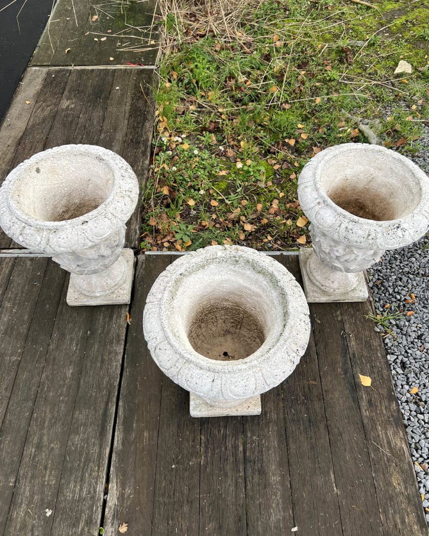 IMG_9048 | Matériaux Authentiques 3 Vases de Jardin en pierre reconstitué