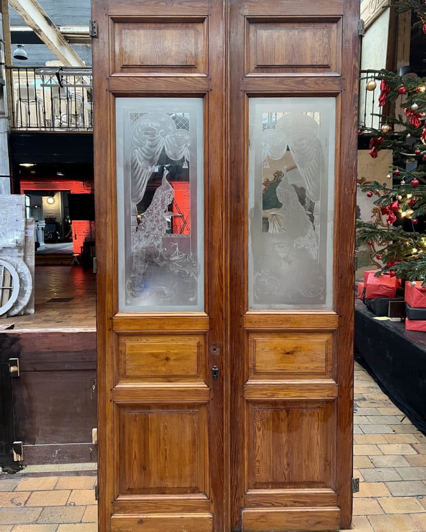 IMG_9103 | Matériaux Authentiques Double porte en verre gravé 272x130