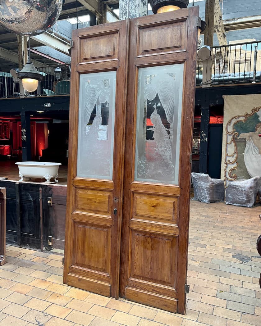 IMG_9108 | Matériaux Authentiques Double porte en verre gravé 272x130